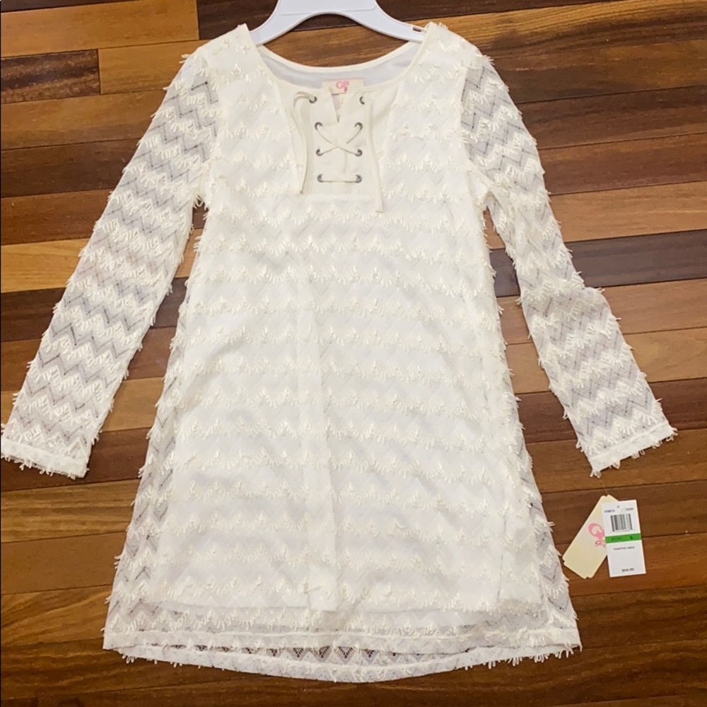 White tassel dress